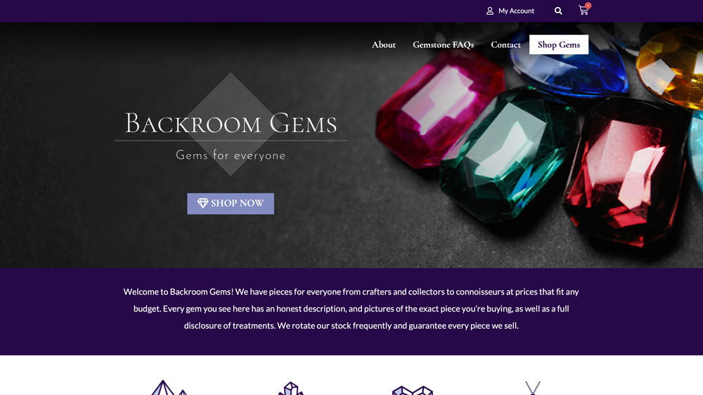 Backroom Gems Website Design